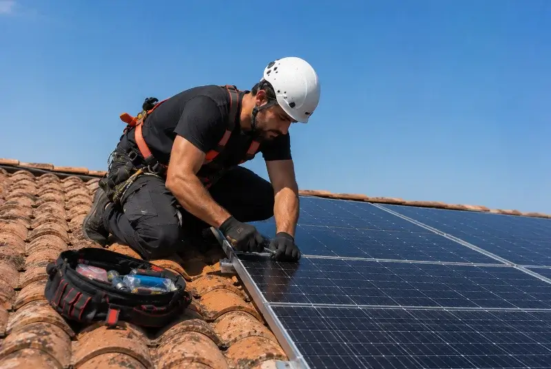 Maintenance et monitoring de panneaux solaires à Cormoz